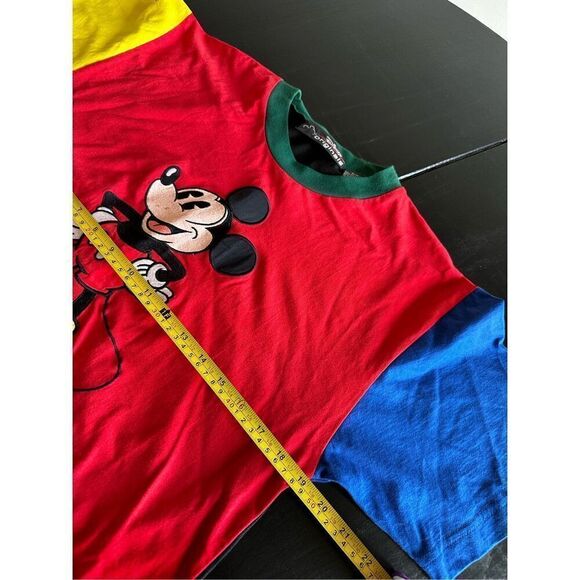 Vintage Disney Originals Color Block Mickey Mouse Shirt Women’s Sz S/M - Picture 3 of 5